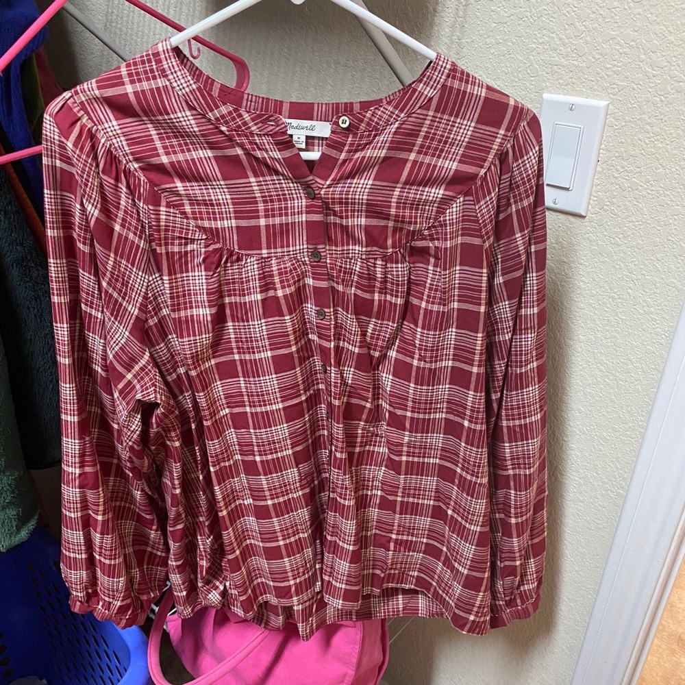 Madewell Plaid Blouse